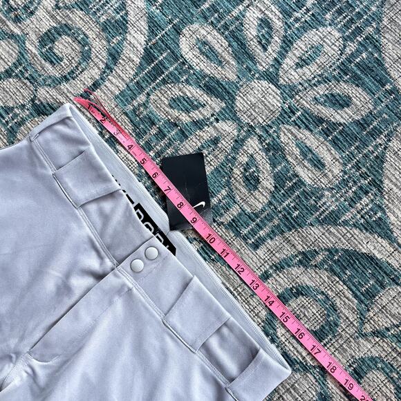 Nike BSBL Men's Gray Dri-FIT Baseball Knickers Cropped Pants - Size L - Picture 9 of 10